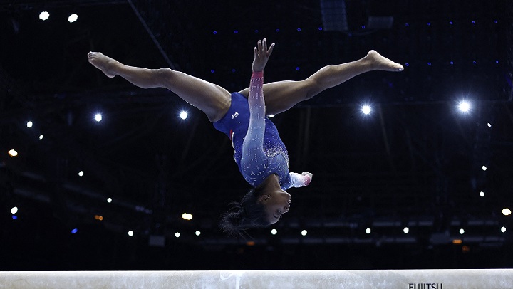 La Gimnasta Simone Biles Fue La Gran Figura En El Mundial De Amberes